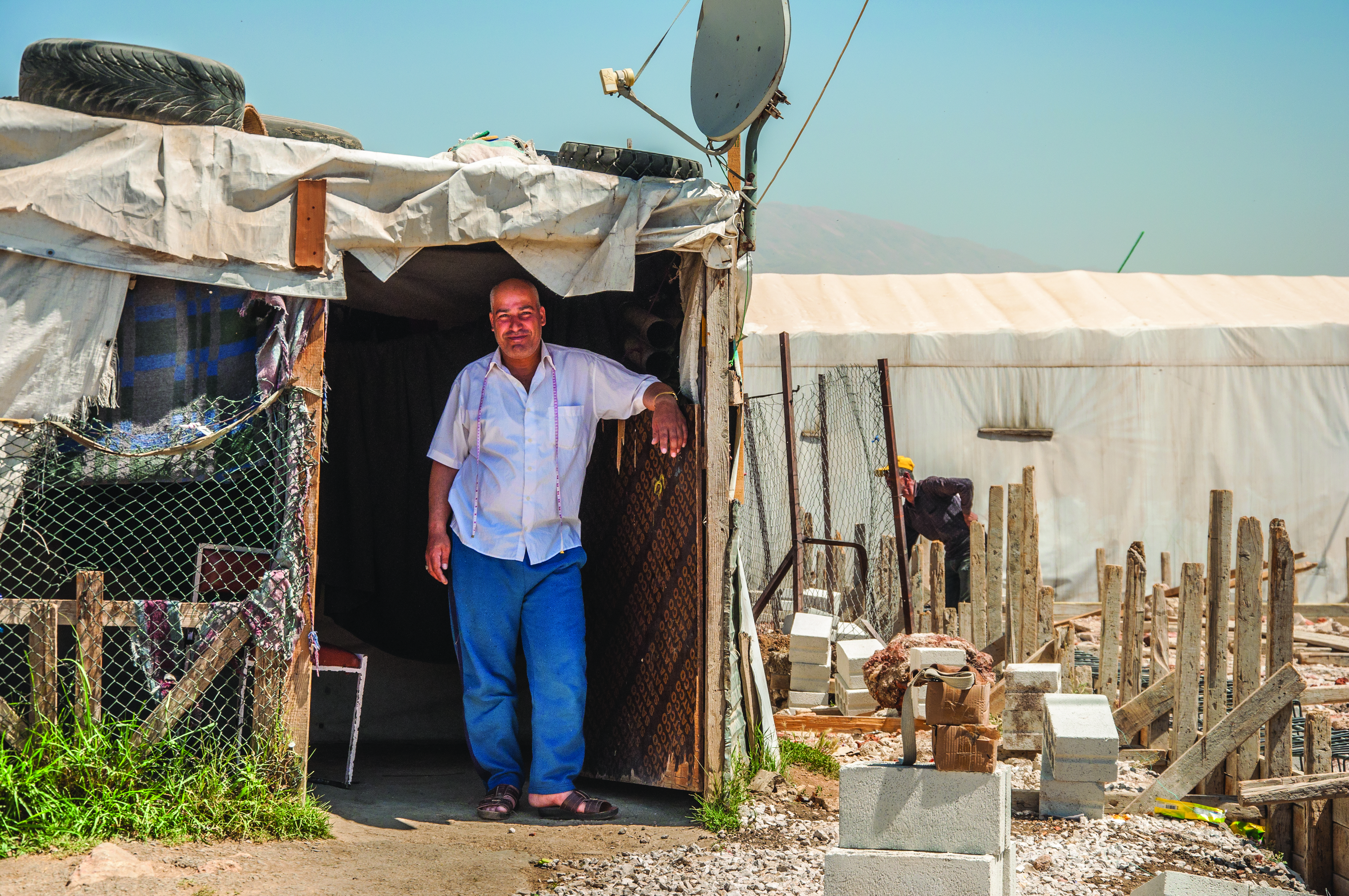 A resident of the Jarahieh settlement in Lebanon. (CatalyticAction)
