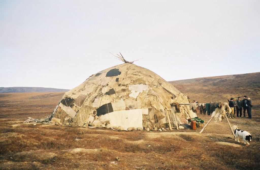 A Chukchi yaranga, or reindeer skin home. (Photo Courtesy Margaret Williams)