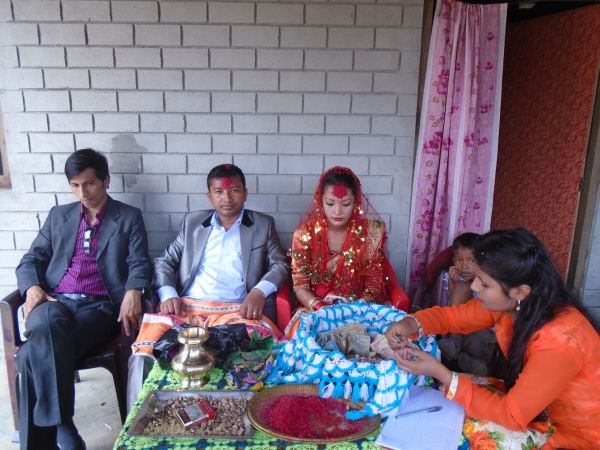 “The photo is of my brother’s marriage in the village. During my period, I can’t attend such social gatherings. Even if we go, we have to stay separate. Though I like to attend marriage ceremonies, I don’t like to go during my period due to this social superstition.” (WaterAid/Sabina Gautam)